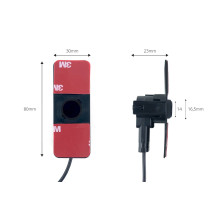 TFT02 4.3" parking sensor kit with HD-315-LED camera, 4 black internal sensors
