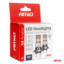 X4 Aviator Series LED Car Light Bulbs HB4 6500K Canbus AMIO-03767
