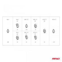 Zestaw kalamitek smarowniczek kalamitki 110 szt. AMIO-03142