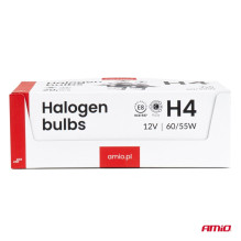 Set of halogen bulbs H4 12V 60/55W UV filter (E8) 20 pcs AMIO-04401