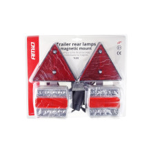 Zestaw świateł LED do przyczepki na magnes AMIO-02140