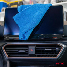 Set of microfiber cloths, soft towels, 12 pcs., 35x35 cm, 250 g, AMIO-03971