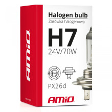 Halogeninė lemputė H7 24V 70W UV filtras (E8) AMIO-01252