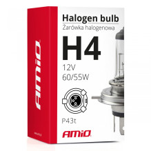 Halogeninė lemputė H4 12V 60/55W su UV filtru (E8) AMIO-01268