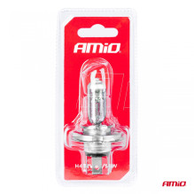 Halogen bulb H4 12V 60/55W 1pc blister AMIO-03361