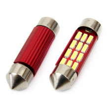 CANBUS LED bulbs 4014 12SMD Festoon C5W C10W C3W 36mm White 12V 24V AMIO-01632