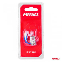 Halogen bulb H3 12V 55W 1 pc blister AMIO-03360