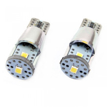 LED lemputės CANBUS 3SMD 2835 T10e W5W ALU baltos 12V 24V AMIO-01637