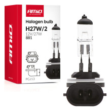 Halogeninė lemputė H27W / 2 881 PGJ13 12V 27W AMIO-04413
