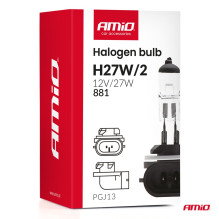 Halogen bulb H27W / 2 881 PGJ13 12V 27W AMIO-04413
