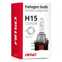 Halogeninė lemputė H15 12V 55W AMIO-01490