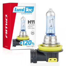 Halogeninė lemputė H11 12V 55W LumiTec Super White +120% AMIO-02139