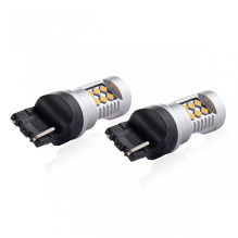 LED Bulbs CANBUS 3030 24SMD T20 WY21W Orange Amber 12V 24V AMIO-02393