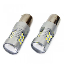LED Bulbs CANBUS 3030 24SMD BA15S P21W White 12V 24V AMIO-01445