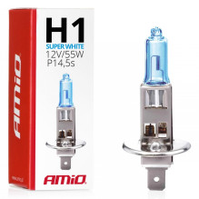 Halogeninė lemputė H1 12V 55W itin balta AMIO-01489
