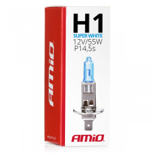 Halogeninė lemputė H1 12V 55W itin balta AMIO-01489