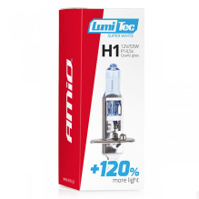 Halogen bulb H1 12V 55W LumiTec Super White +120% AMIO-02135