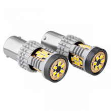 LED lemputės CANBUS 3020 24SMD 1156 BA15S P21W R10W R5W baltos 12V 24V AMIO-02797