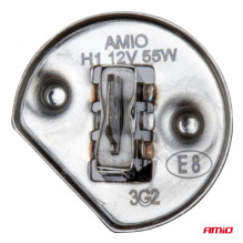 Halogeninė lemputė H1 12V 55W 1 vnt. blisterinėje pakuotėje AMIO-03358