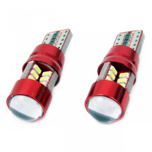 LED Bulbs CANBUS 27SMD 3014 T10e W5W White 12V 24V AMIO-01446