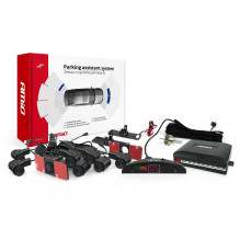 Zestaw czujników parkowania cofania LED 8 sensorów czarne wewnętrzne 16,5 mm AMIO-02256