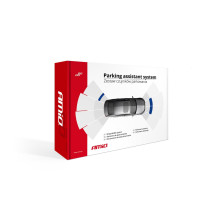 Zestaw czujników parkowania cofania LED 4 sensory czarne wewnętrzne 16,5 mm AMIO-02255