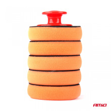 Zestaw gąbek do woskowania polerowania gąbki z uchwytem 125 mm 5 szt. AMIO-02903 Zestaw gąbek do woskowania polerowania gąbki z uchwytem 125 mm 5 szt. AMIO-02903