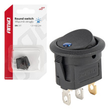 Switch, round button, 12V...