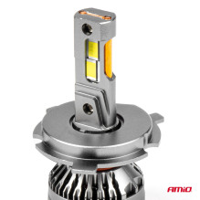 LED automobilių lemputės HP serijos „Full Canbus H4 / H19“ 12 V 24 V 6500 K AMIO-03673