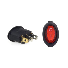 Włącznik przełącznik podświetlany owalny AMIO-02461