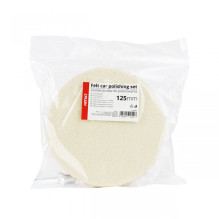 Poliravimo veltinio rinkinys, 2 dalys + 125 mm diskas + M14 adapteris AMIO-02649