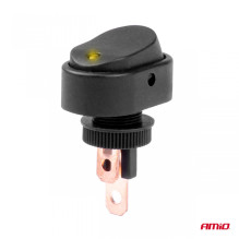 Włącznik przełącznik elipsa z podświetleniem 12V 24V AMIO-03088