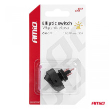 Włącznik przełącznik elipsa z podświetleniem 12V 24V AMIO-03088