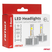 LED Filament Bulbs D-Basic Series D4S D4R 6000K Canbus AMIO-03629