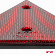 Red reflective warning triangle AMIO-04384