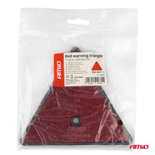 Red reflective warning triangle AMIO-04384