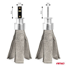 LED automobilių lemputės FLEX+ serijos H3 6000K 12V 24V Canbus AMIO-03656