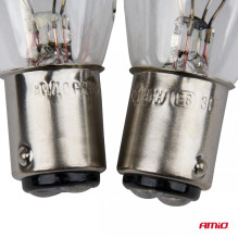 Halogen bulbs P21 / 5W BAY15D 12V 2pcs blister AMIO-03353 Halogen bulbs P21 / 5W BAY15D 12V 2pcs blister AMIO-03353