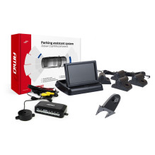 TFT02 4.3' parkavimo jutiklių komplektas su HD-502-IR kamera, 4 jutikliais, juodas, sunkvežimiui