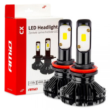 CX serijos LED automobilių lemputės H8 H9 H11 6000K Canbus AMIO-01077