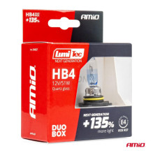 Halogen bulbs HB4 12V 51W LumiTec NEXT GENERATION +135% DUO AMIO-04407
