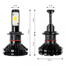 CX serijos H7 6000K Canbus LED automobilių lemputės AMIO-01074