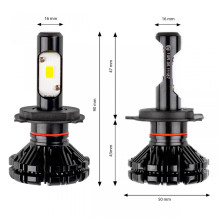 CX Series H4 6000K Canbus LED Car Light Bulbs AMIO-01073