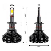 CX Series H1 6000K Canbus LED Car Light Bulbs AMIO-01072
