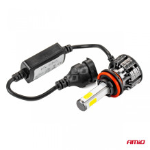 LED automobilių lemputės COB serijos H8 H9 H11 6500K AMIO-02845