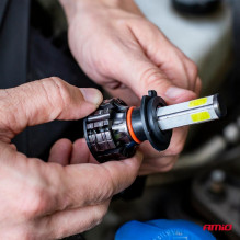 LED automobilių lemputės COB serijos H7 6500K AMIO-02844