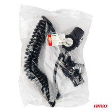 TIR priekabos spiralinis kabelis 2x 7 kontaktų EBS tipo 5m 24V AMIO-04383