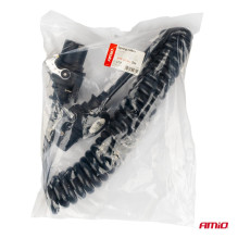 TIR priekabos spiralinis kabelis 2x 15 kontaktų 5m 24V AMIO-04382