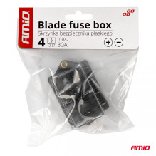 Skrzynka bezpiecznikowa ceramiczna 4 gniazda AMIO-03040