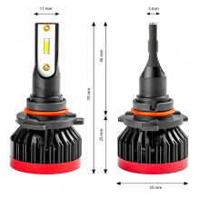 LED car bulbs BF series HB3 9005 / HIR1 9011 / H10 6000K Canbus AMIO-02246